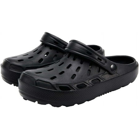 

XWQWJH 2024 New Men s Casual Solid Color Closed Toe Slip On Platform EVA Clogs Outdoor Anti-skid Out Multi-functional Shoes Quick Drying Sandals