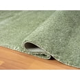 thumbnail image 5 of HR Plush Green Solid Color Shag Rug - Thick Pile, High-End, Soft & Cozy Floor Carpet for Bedroom & Living Room, 5 of 6