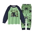 thumbnail image 2 of REDARER Boys Two Piece Loungewear Set Long Sleeve Crew Neck Top Matching Pants Cartoon Dinosaur Print Soft Casual Sleep Outfit for Kids Night Relax Wear,1-2 Years, 2 of 7