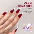 thumbnail image 3 of Esmalte de uñas en gel CANNI Dark Red Jelly Sheer Burgundy, 10 ml, 3 of 9