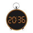 thumbnail image 4 of Reloj despertador digital, reloj de escritorio, reloj de pared, sobremesa, colgante de pared, fecha y temperatura. Naranja, 4 of 9