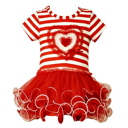 Bonnie Jean Little Girls Valentines Day Tutu Dress 2T  Final Sale