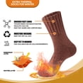 thumbnail image 3 of 3 Pairs Warm Thermal Socks for Women & Men Winter Ski Thick Boot Insulated Socks for Cold Weather, 3 of 5