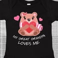 thumbnail image 4 of Inktastic My Great Grandpa Loves Me Bear and Hearts Boys or Girls Baby Bodysuit, 4 of 5