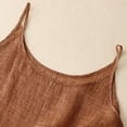 thumbnail image 5 of Rhuody Tank Tops Women Crewneck Wide Strap Linen Loose Fit Sleeveless Stylish Plus Size Undershirt Versatile Clothes 3Xl Green, 5 of 8