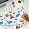 thumbnail image 4 of Long Mouse Pads for Desk,White Dinosaurs Volcanoes Birds Pattern Desk Mats on Top Of Desks, Desk Mouse Pad Extra Large with 3mm Non-Slip Base and Stitched Edge for Gaming,Office,Work,Home 31.5"x15.7", 4 of 6