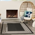 thumbnail image 4 of Nourison Horizon Indoor/Outdoor 5' x 7' Black Modern Rug, 4 of 11