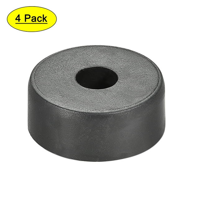 4 Pcs D37xH15mm Pies de Caucho Base Antivibración Soporte para Altavoz Amplificador de Guitarra