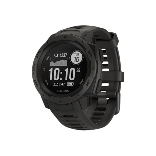 Garmin Instinct - Graphite - sport watch with band - silicone