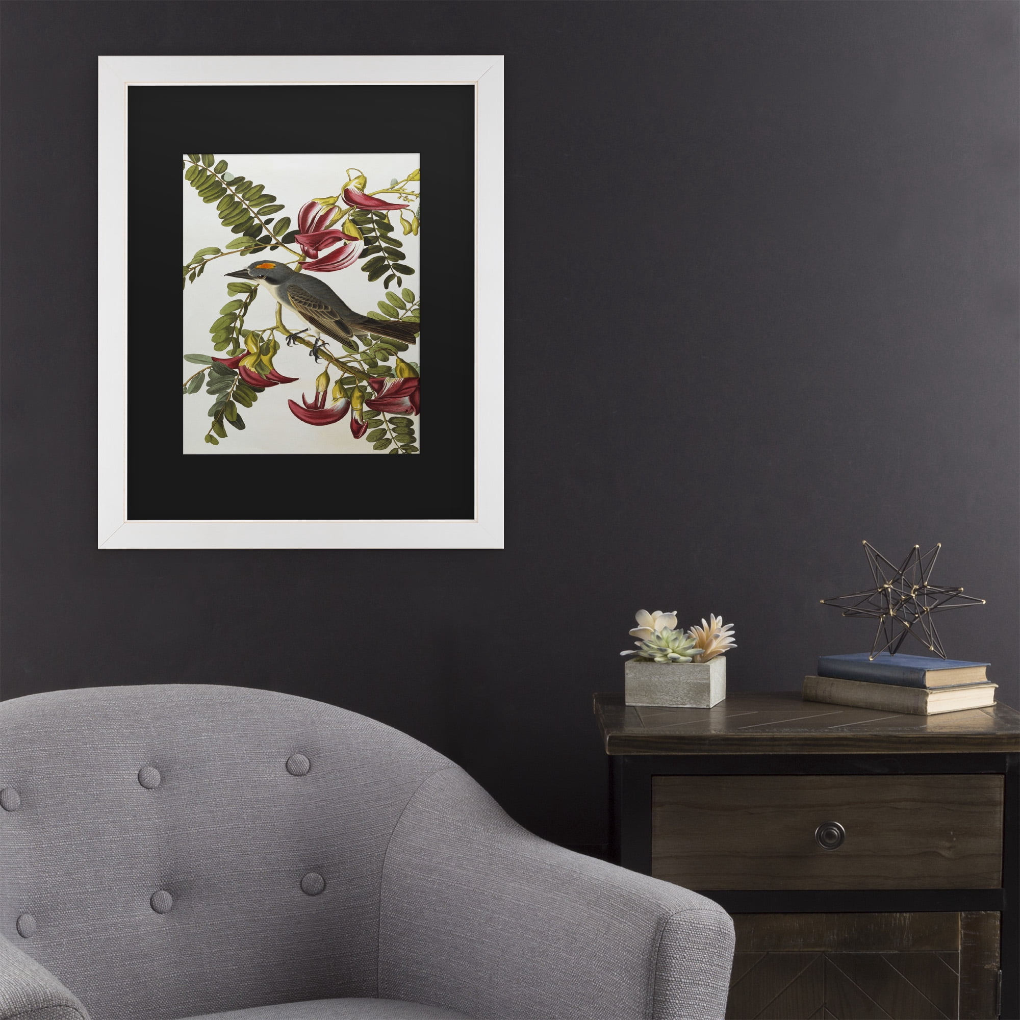Trademark Fine Art 'Gray Tyrant Gray Kingbird' Canvas Art by John James Audubon