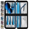 thumbnail image 1 of Portable Travel Utensils Reusable Silverware with Case for Fixing Tableware Pieces Stainless Steel Stable Flatware Set Camping Picnic Cutlery Set ( Set), 1 of 8