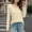 Beige, variant on Womens V Neck Long Sleeve Shirts Dressy Casual Fall Tops Trendy Loose Tunic Tops Blouse Plus Size Off-Shoulder Party Tops Blue S