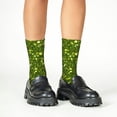 thumbnail image 4 of Naloa Green Glitter Sparkle Kids Socks Unisex Kids and Toddlers' Crew Socks, ,1 Pairs, 4 of 5