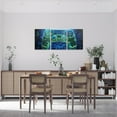 thumbnail image 2 of Hieng Green Blue Gamer Canvas Wall Hieng for Living Room Tech Line Gaming Picture Wall Decor for Dining Room Bedroom Bathroom Game Lovers Wall Hieng Kitchen Print Painting for Home Decor, 2 of 6