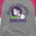 thumbnail image 3 of Disney's Encanto - Don't Talk About Bruno - Toddler And Youth Girls Raglan Graphic T-Shirt, 3 of 5
