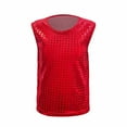 thumbnail image 4 of Afdoent Girls Sequin Applique Sleeveless Tank Top Party Performance Shiny Glitter Casual Tee For Toddler Youth Child 180, 4 of 6
