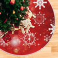 thumbnail image 5 of GZHJMY Christmas Christmas Tree Skirt Home Decoration Large Round Christmas Tree Skirt for Holiday Party Home Christmas Day Ornaments, 35.4", 5 of 6