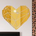 thumbnail image 3 of Gwong Decoración hogareña Espejo de acrílico del corazón geométrico espejo decorativo decorativo pegatina de pared tridimensional Gwong 21050589, 3 of 7
