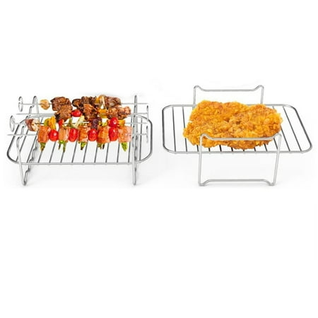 

Air Fryer Accessories 2Pcs Set for Dual Basket Multi-Layer Rack
