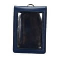 thumbnail image 3 of Badge Holder,Badge Holder Soft Vertical ID Badge Card Holder,PU Leather ID Card Holder with Clear ID Window,Card Pockets Business Work Card Holder,Vertical Type Card Case Protector Dark Blue, 3 of 8