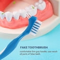 thumbnail image 2 of 12 Pack Denture Brush Hard Denture Cleaning Brush Teeth Brush Toothbrush, 2 of 5