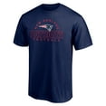 thumbnail image 2 of Men's Navy New England Patriots Dual Threat T-Shirt, 2 of 3