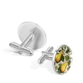 thumbnail image 3 of Pear Elegant Cufflink Sets for Formal Attire, Made of Stainless Steel, for Special Occasions, 3 of 6