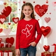 thumbnail image 1 of Blusas y camisas de manga larga con cuello redondo Camisas con estampados de manga larga Cuello redondo lindo Blusas casuales elegantes Ropa Camisas de cuello redondo Niña Top de poliéster, 1 of 7