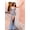 Dusty Blue, variant on Women's Nox Anabel E1042 Cowl Neck Corset Satin Evening Elegant Gown With Pleated Skirt Silver Size 16