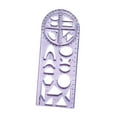 thumbnail image 1 of S SERENABLE Règle Géométrique Modèle de Dessin pour Menuiserie Enseignants Style C, 1 of 9