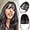 Natural Black, variant on Clip In Bangs 100% Human Hair Bangs Clip In Hair Extension, Brown Human Hair Fake Bangs For Women Air Bangs Fringe With Temples Bangs Hair Clips On Faux Bangs Clip Wispy Bangs Curved Bangs For Daily