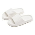 thumbnail image 2 of Slippers for Women,Men And Women Shoes Indoor And Outdoor Home Slippers Fashionable Lightweight Sandals,Womens Slippers,White,6, 2 of 5