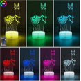 thumbnail image 1 of Lámpara de noche 3D de llama con 16 colores cambiantes, lámpara de mesa con ilusión de alpaca alimentada por USB con interruptor táctil y control remoto, luces de noche para mesita de noche, 1 of 5