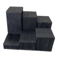 thumbnail image 3 of Segolike 6Pcs Wooden Display Stands Jewelry Racks Showcase Food Desktop Square Risers Black, 3 of 8