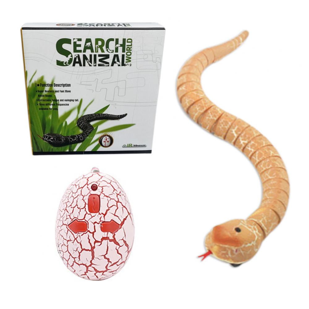 GYRATEDREAM RC Snake Realistic Remote Control Snake Toy, USB Charge Scary Trick Snake Prank Toys
