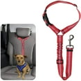 thumbnail image 4 of Bobasndm Dog Cat Safety Seat Belt Strap, Car Headrest Restraint Adjustable Nylon Fabric Dog Restraints Vehicle Seatbelts Harness in Vehicle Travel Daily Use, 4 of 8