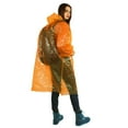 thumbnail image 5 of Waterproof Disposable Rain Ponchos - Thick Emergency Raincoat with Hood for Adults - Packable Travel Rain Jacket for Ocean Park, Hiking, Weddings (43.31" x 23.62") - Bulk Family Pack, 5 of 9