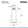thumbnail image 6 of Kraus Dual Function Kitchen Faucet Sprayer in Stainless Steel, 6 of 7