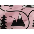 thumbnail image 5 of oneOone Cotton Cambric Light Pink Fabric Mountain Pattern Craft Projects Decor Fabric Printed By The Yard 42 Inch Wide, 5 of 5