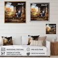 thumbnail image 4 of Designart "Toilet Autumn Retreat expressionistic" Bath & Laundry Floater Framed Wall Art Print, 4 of 7