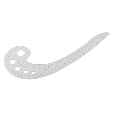 Unique Bargains Plastic Comma Shaped 42cm Length Drawing Template Tool French Curve Ruler