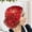Red, variant on Flower Lace Turban Floral Lace Headscarf Hats Beanie Cap Stretchy Hair Wrap for Women Headwrap Headscarf Bonnet Indian Cap Hair Loss Hat Gauze With Ruffled Edges Black