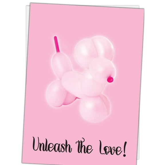 Glory To Dog Unleash the Love! Congratulations On Your Furry New Addition Greeting Card with Mailing Envelope