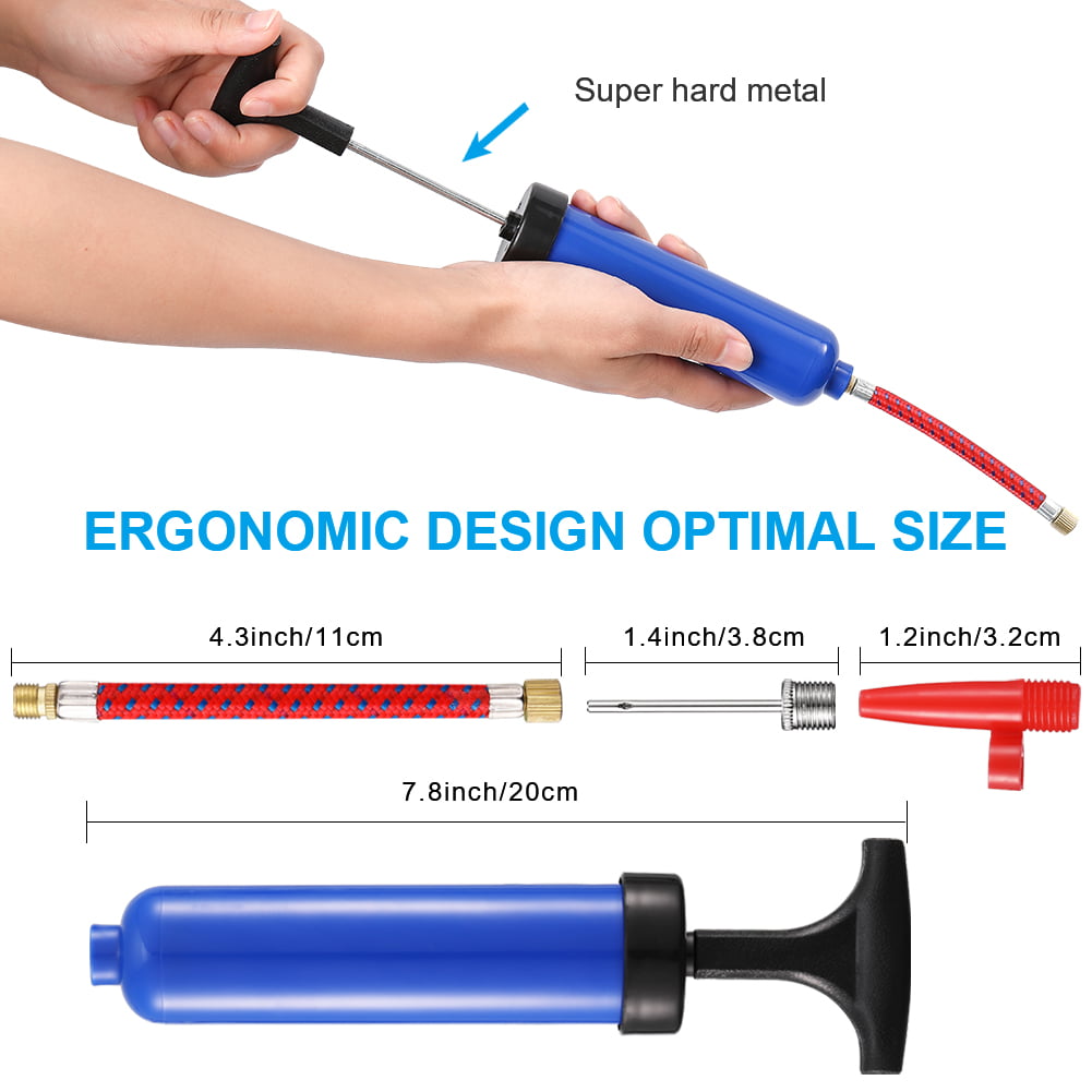 Extension... Details about   TONUNI Portable Air Pump,Ball Pump Inflator Kit with Needle,Nozzle 