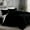 Black, variant on Moonlight20015 3 PC Duvet Cover Set Queen Size Plain Button Closer Soft Brushed Microfiber Silver Color 90 x 90 Inches