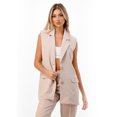 thumbnail image 2 of Chaleco cruzado con solapa AMAD Casual para mujer Talla M, 2 of 5