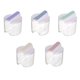 thumbnail image 1 of Inteprter Tarro de plástico apilable para especias, 5 uds., transparente, de doble cubierta, para almacenamiento de alimentos, cocina, caja de Cocina y Comedor, 1 of 6