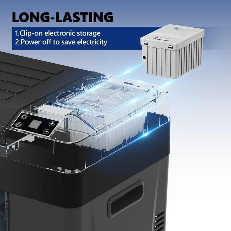 SIMZLIFE Car Refrigerator 12V Portable 32Qt Freezer Cooler