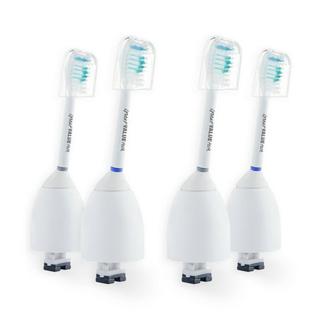 4 Sonic Replacement Brush Heads Compatible with Philips Sonicare E-series Elite, Essence, Advance, CleanCare, Xtreme, HX7022, HX7023,