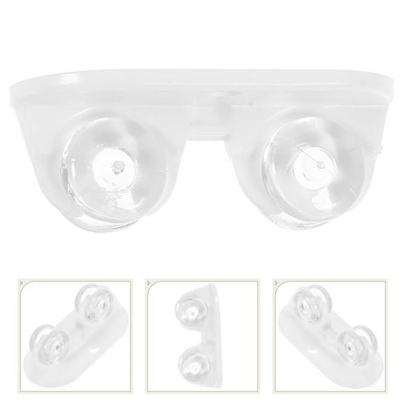 LEORX 8Pcs Easy Install White Self Adhesive Wheel Caster for Boxes